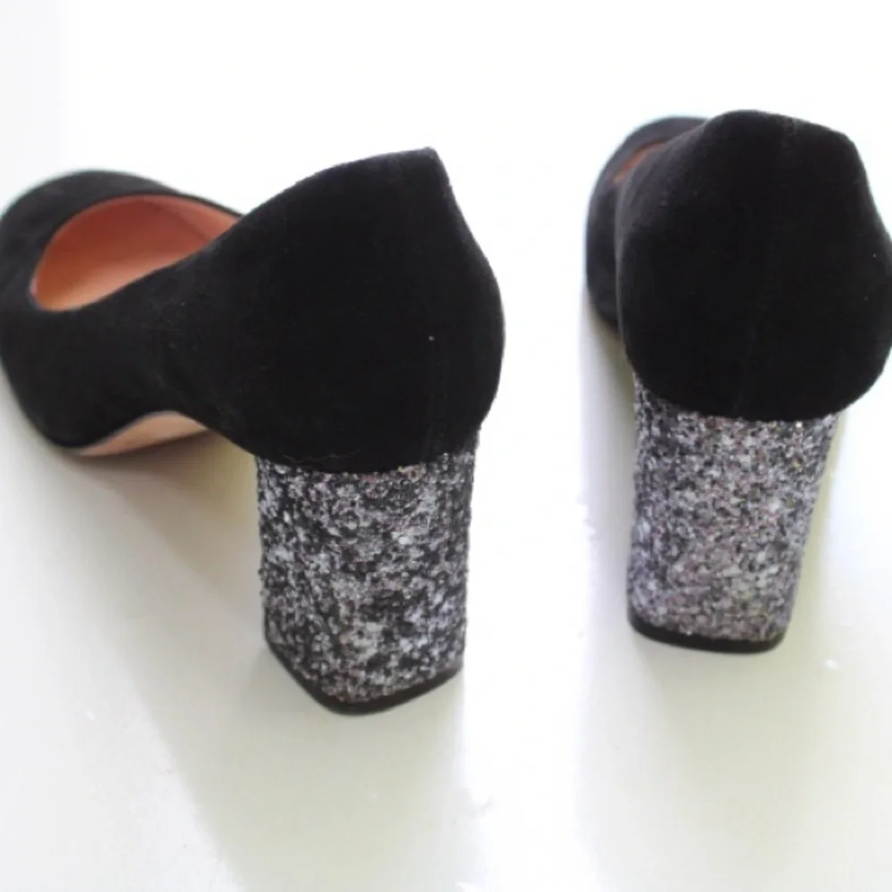 Kate Spade Dolores glitter pumps